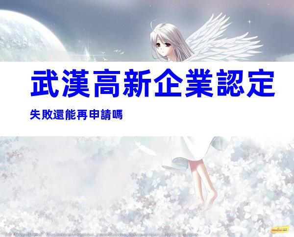 武漢高新企業認定失敗還能再申請嗎